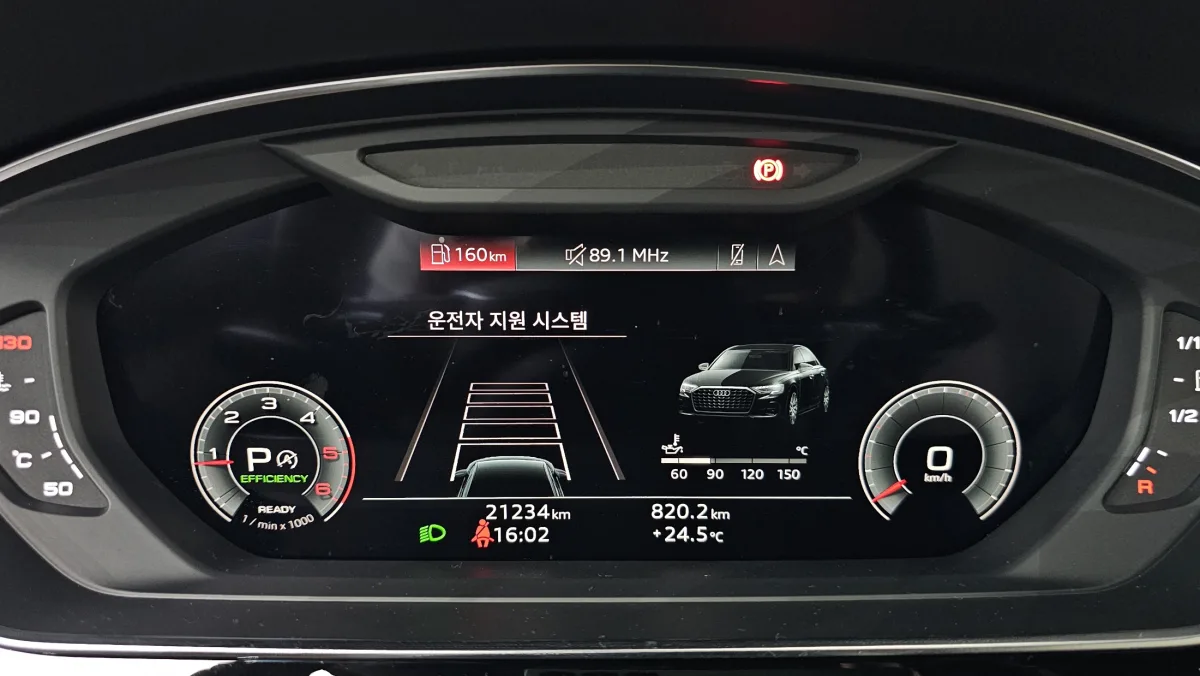 Audi A8 interior detail