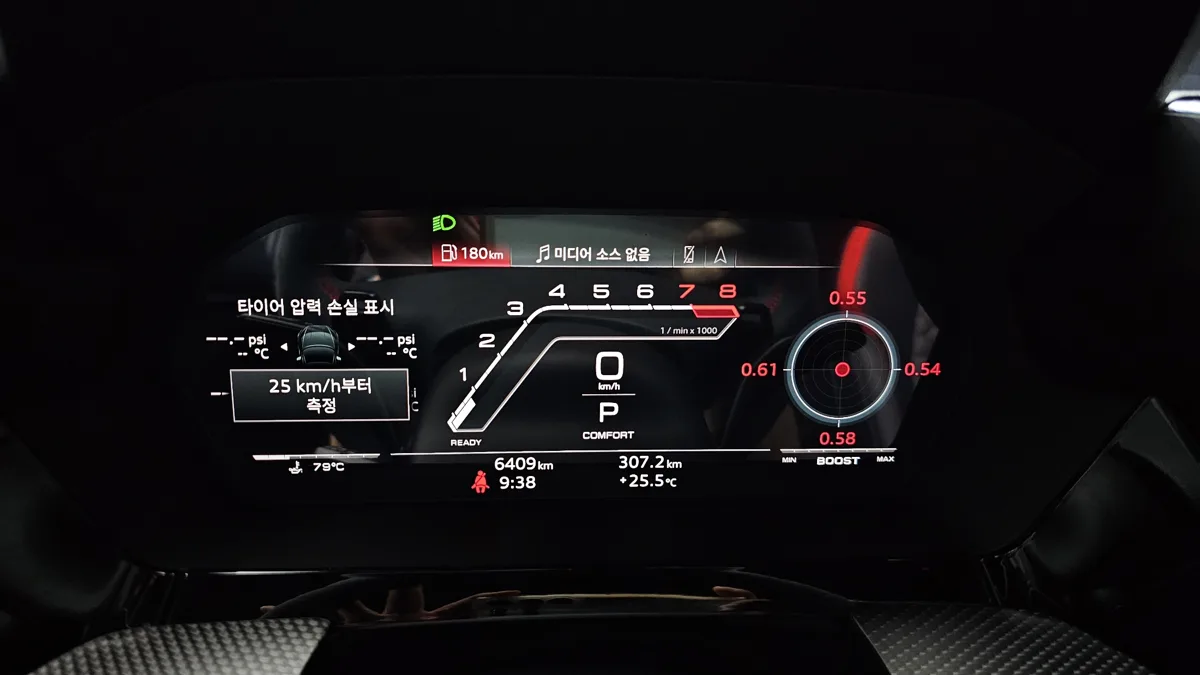 Audi RS3 interior detail