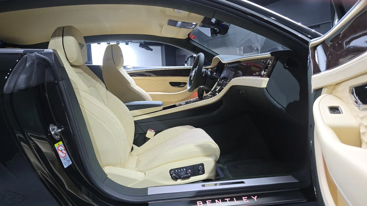 Bentley Continental interior detail
