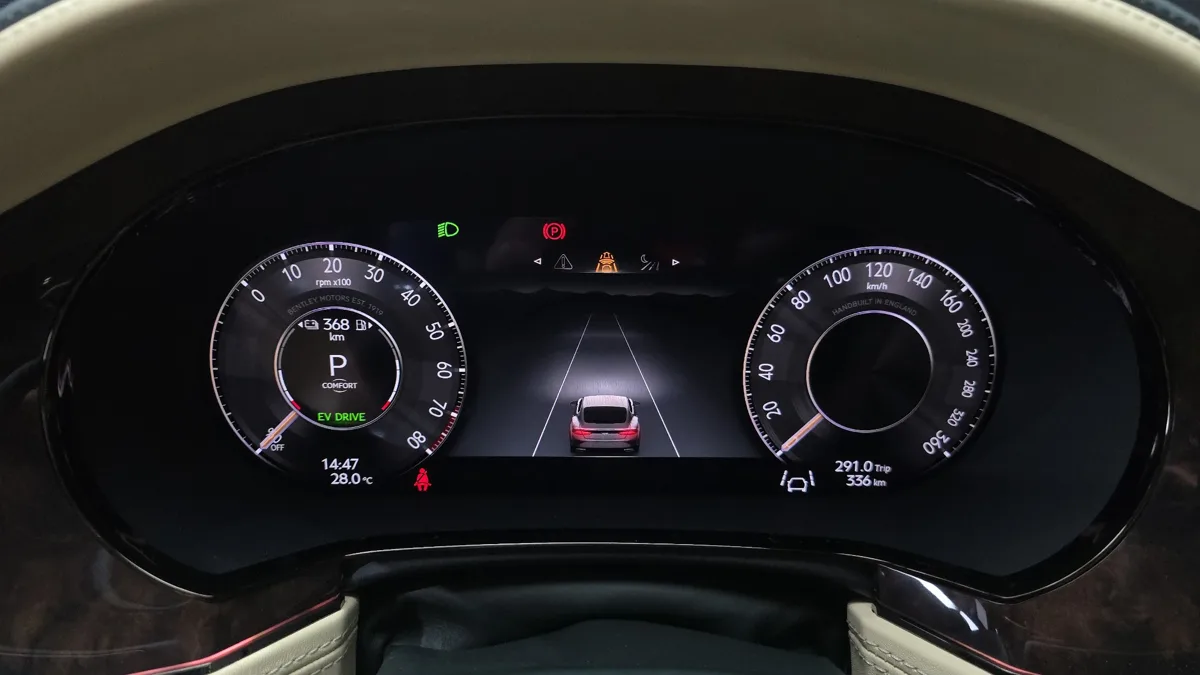 Bentley Continental interior detail