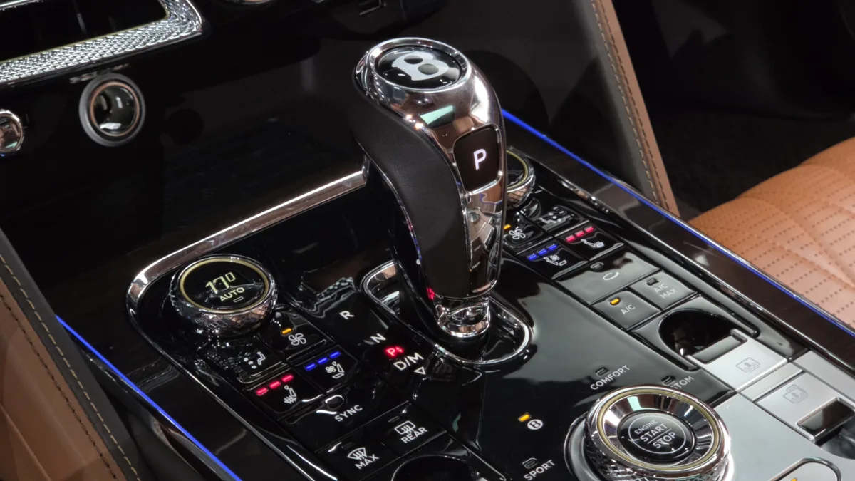 Bentley Flying Spur interior detail