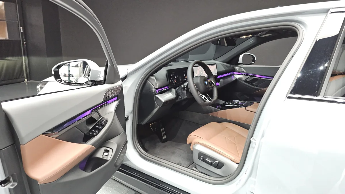 BMW 5 Series interior detail