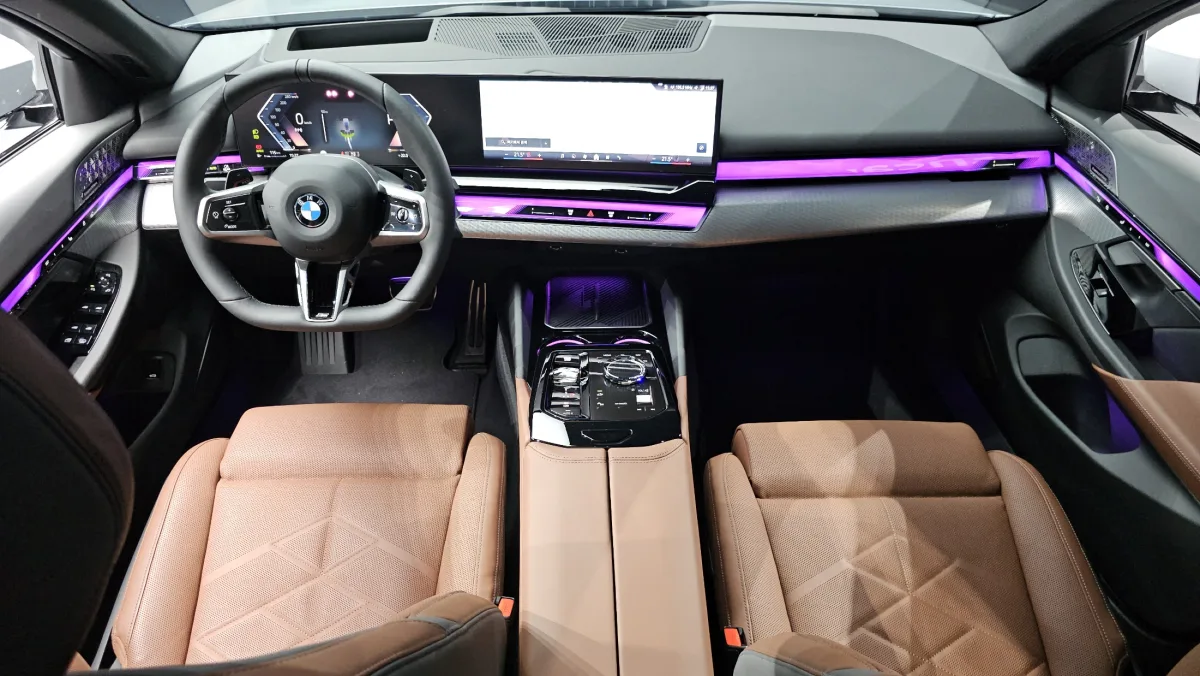 BMW 5 Series interior detail