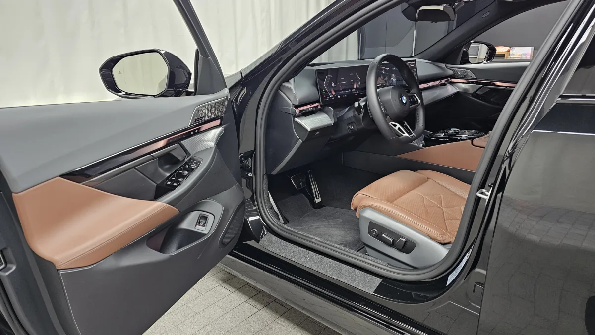 BMW 5 Series interior detail