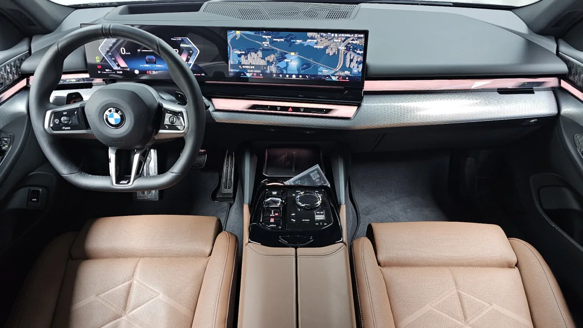 BMW 5 Series interior detail