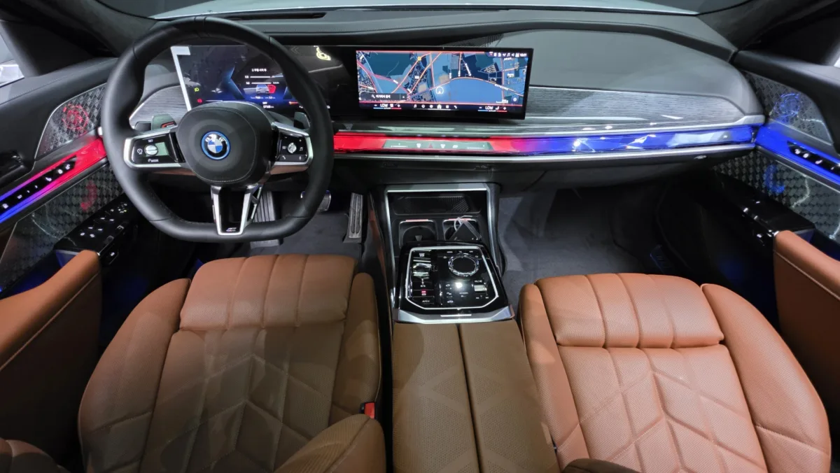 BMW 7 Series interior detail