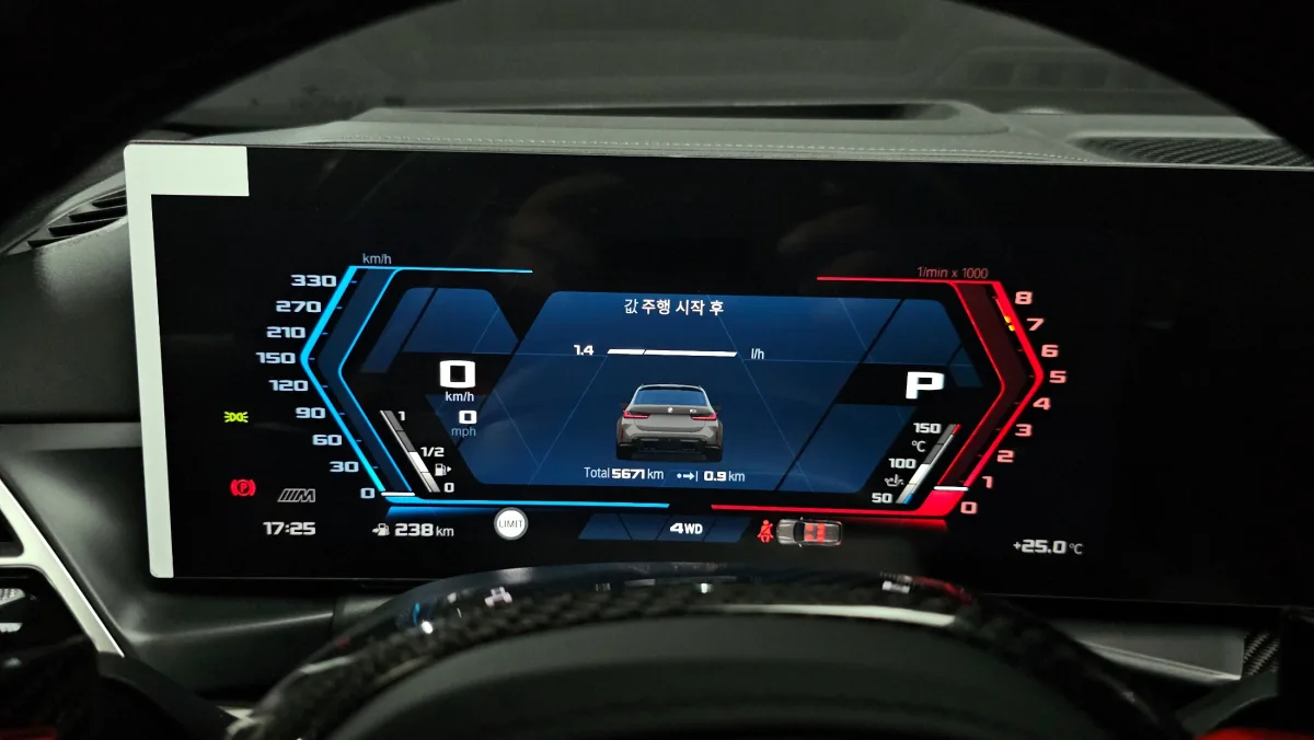 BMW M3 interior detail