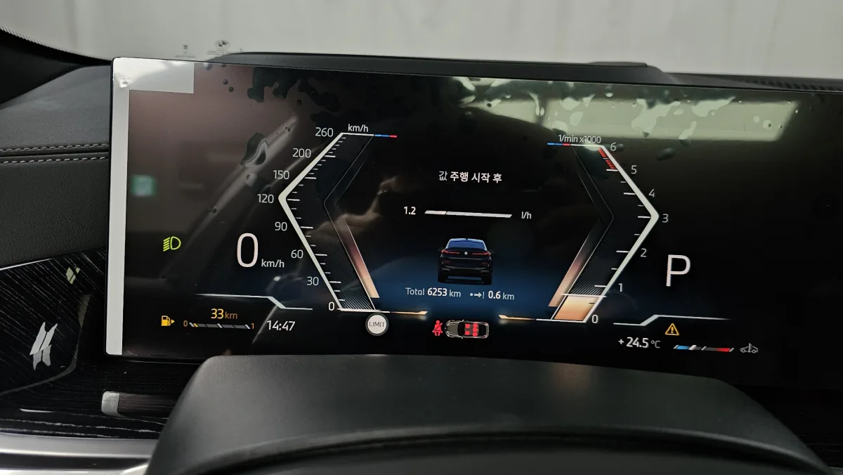 BMW X6 interior detail
