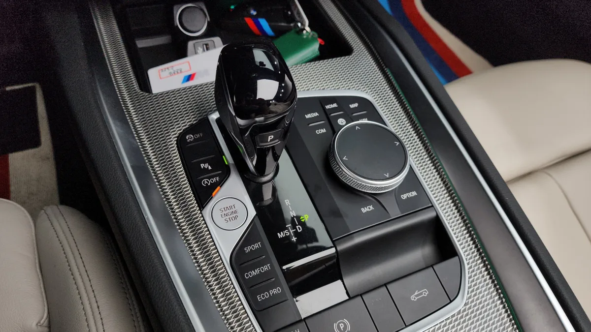 BMW Z4 interior detail
