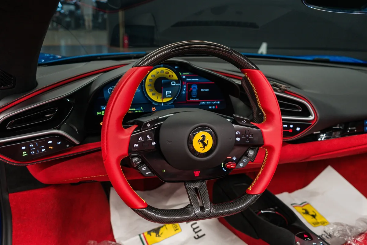 Ferrari 296 interior detail
