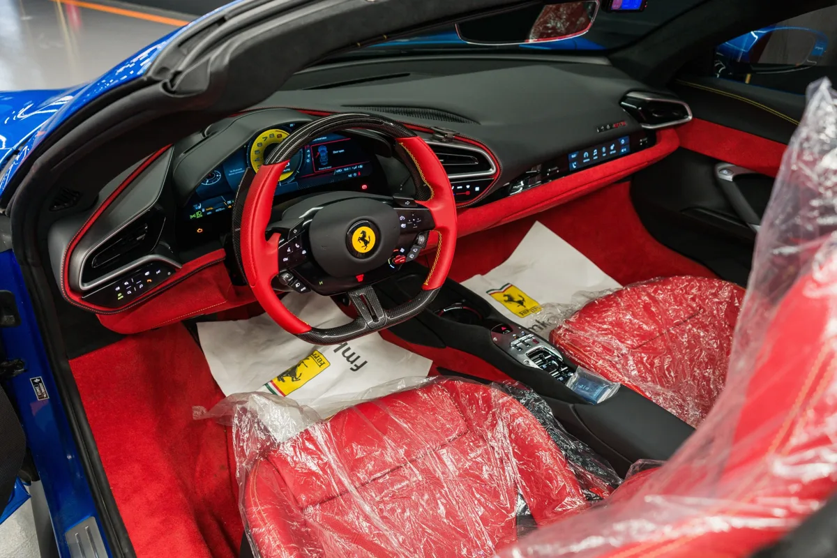 Ferrari 296 interior detail
