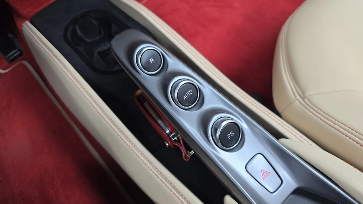 Ferrari F8 interior detail