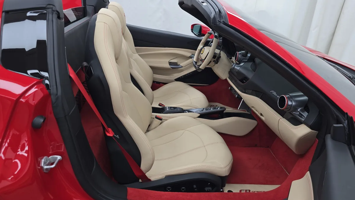 Ferrari F8 interior detail