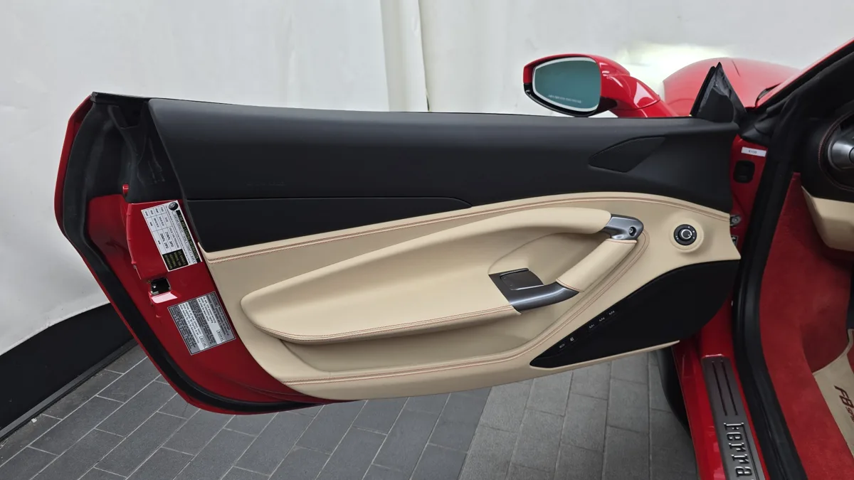 Ferrari F8 interior detail