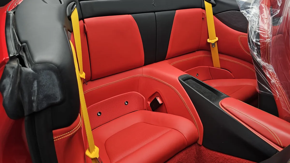 Ferrari Portofino interior detail