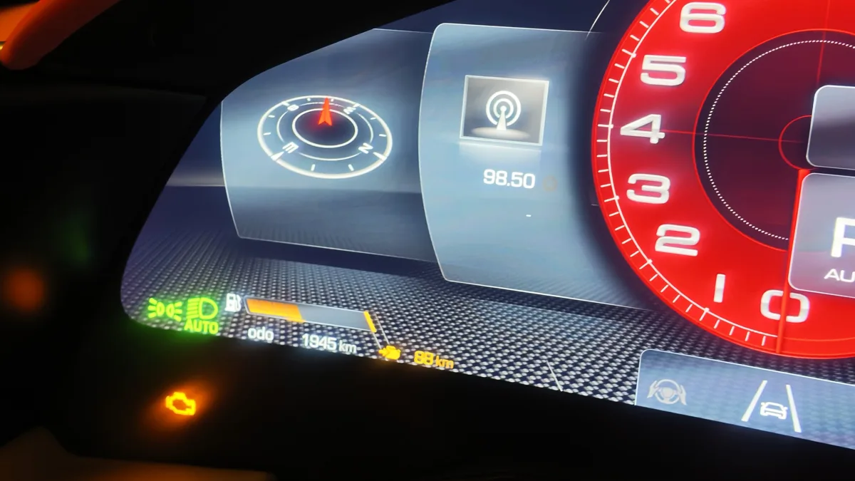 Ferrari Roma interior detail