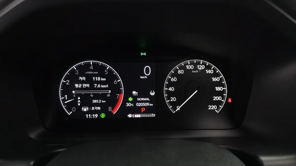 Honda Odyssey interior detail