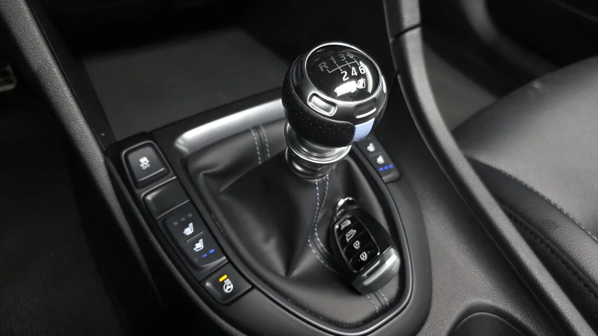 Hyundai Veloster interior detail