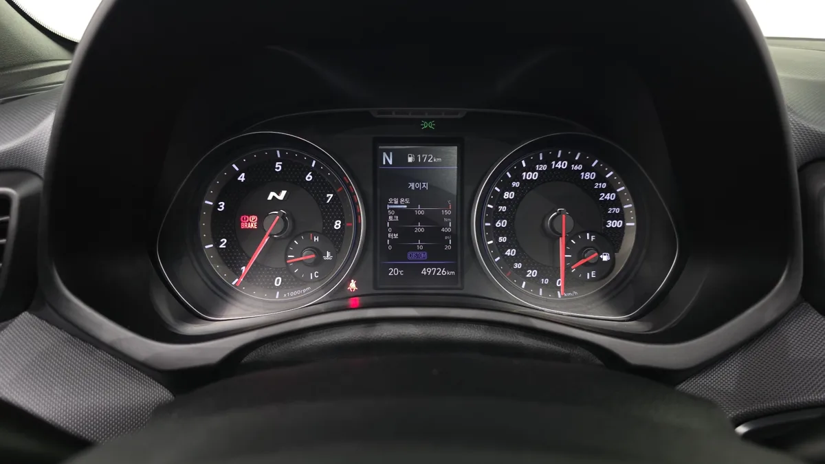 Hyundai Veloster interior detail