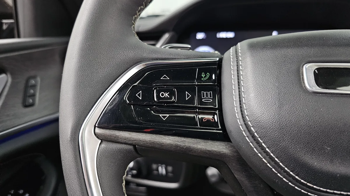 Jeep Cherokee interior detail