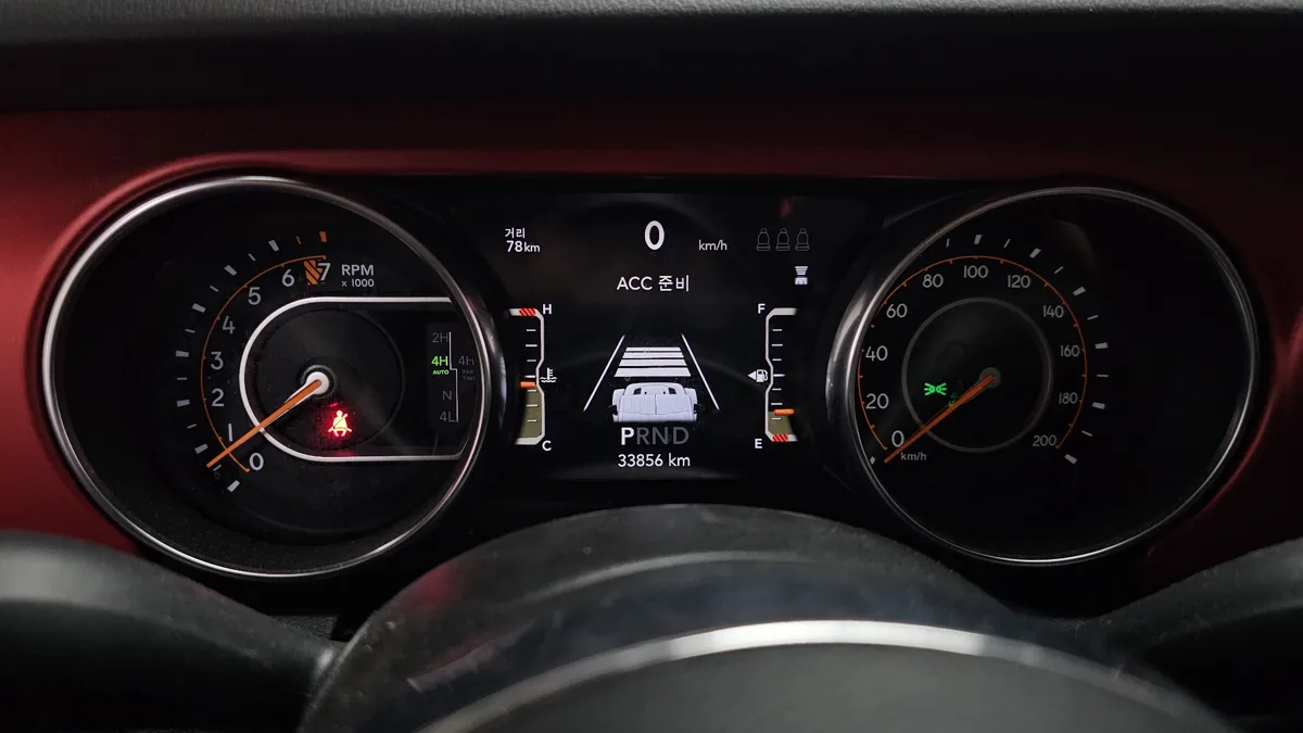 Jeep Gladiator interior detail