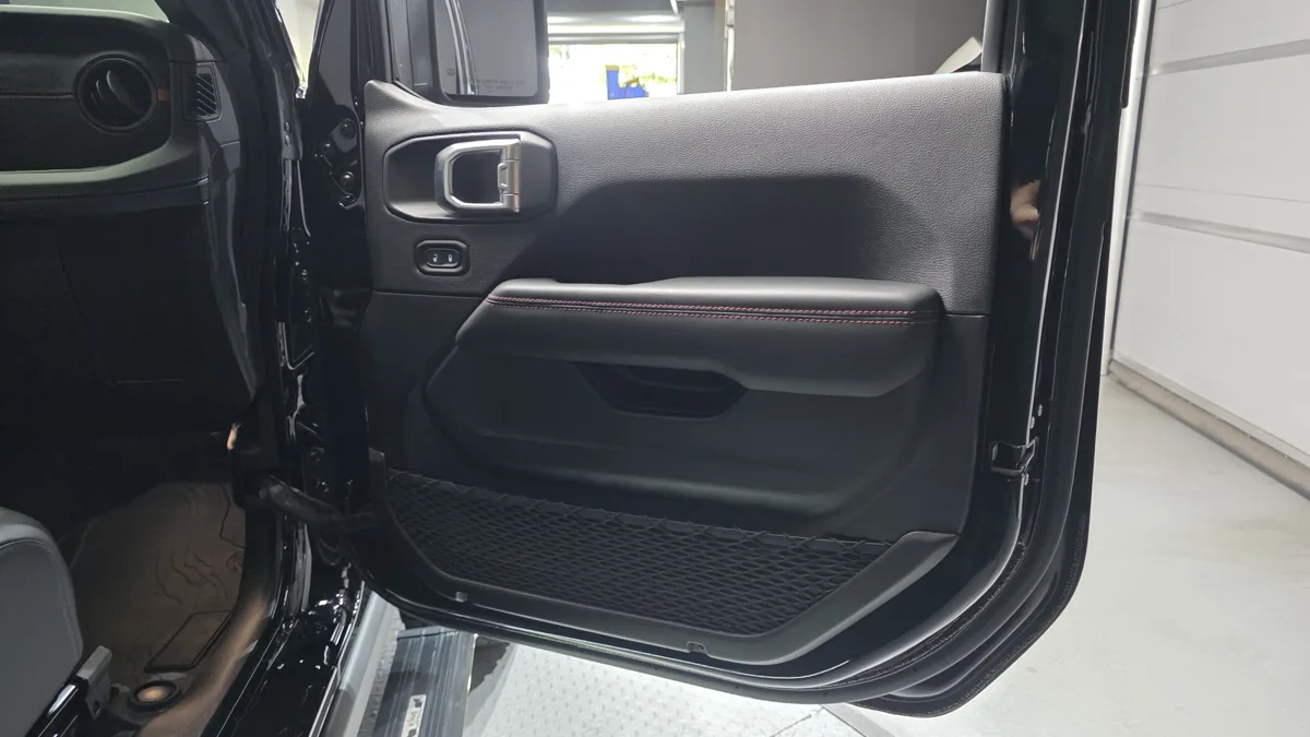 Jeep Wrangler interior detail
