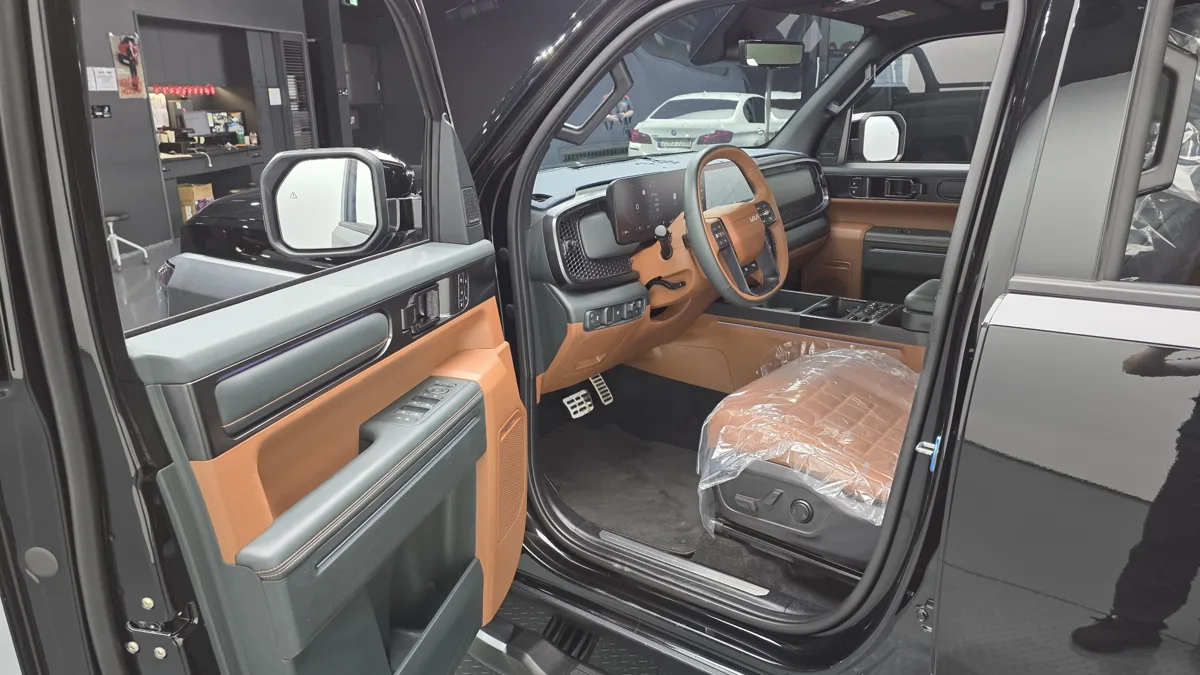 Kia Tasman interior detail