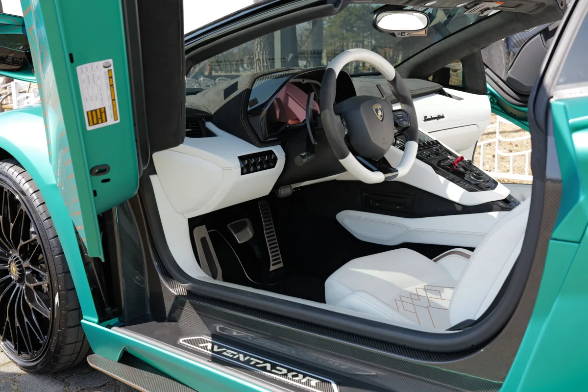 Lamborghini Aventador interior detail