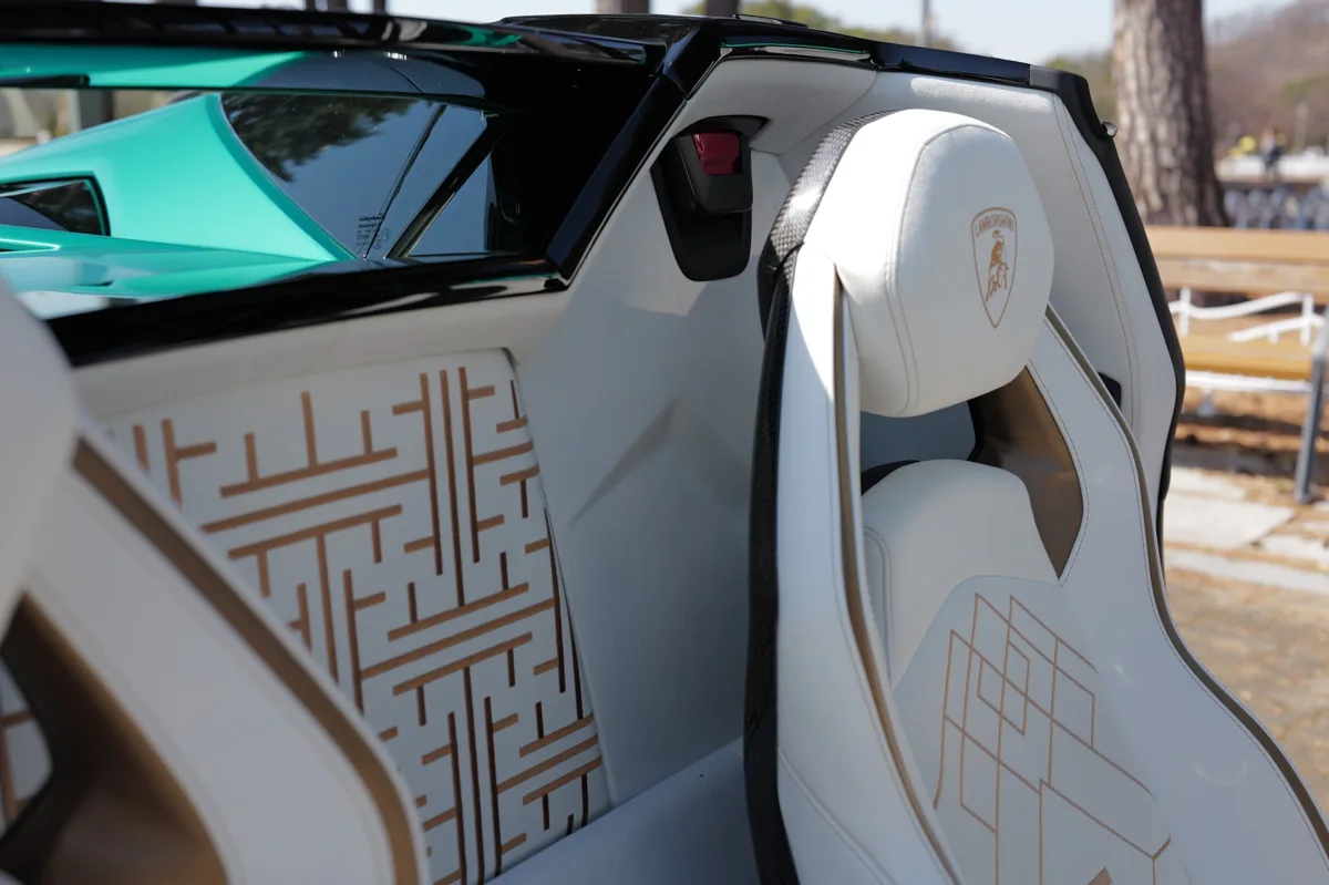 Lamborghini Aventador interior detail