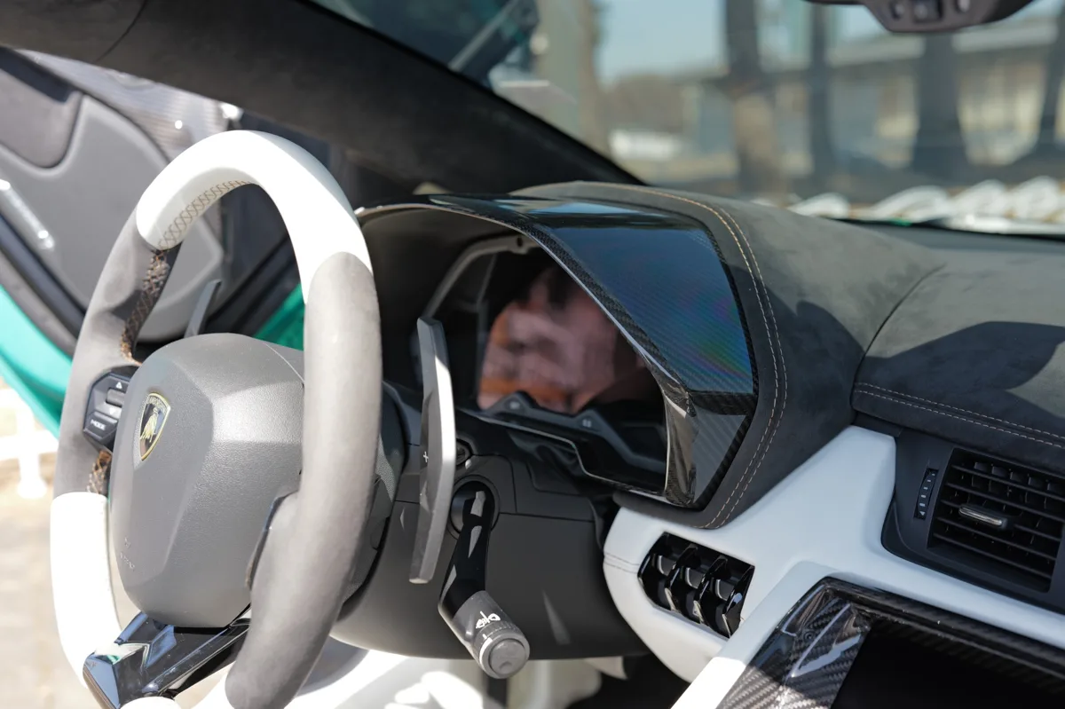 Lamborghini Aventador interior detail