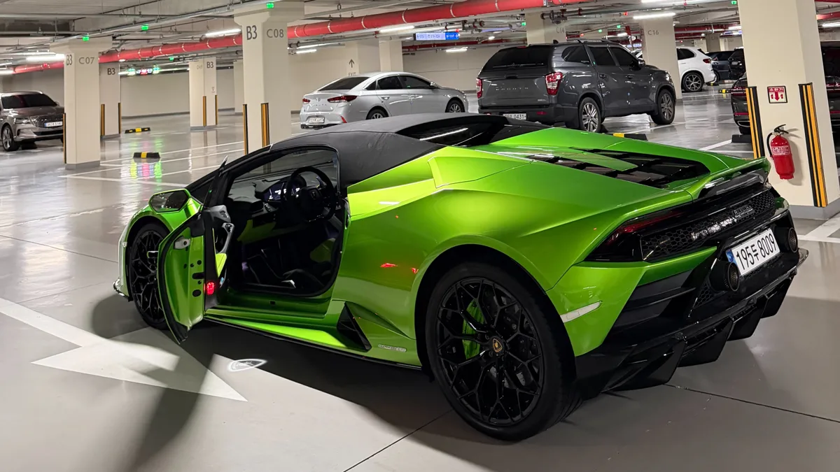 Lamborghini Huracan interior detail