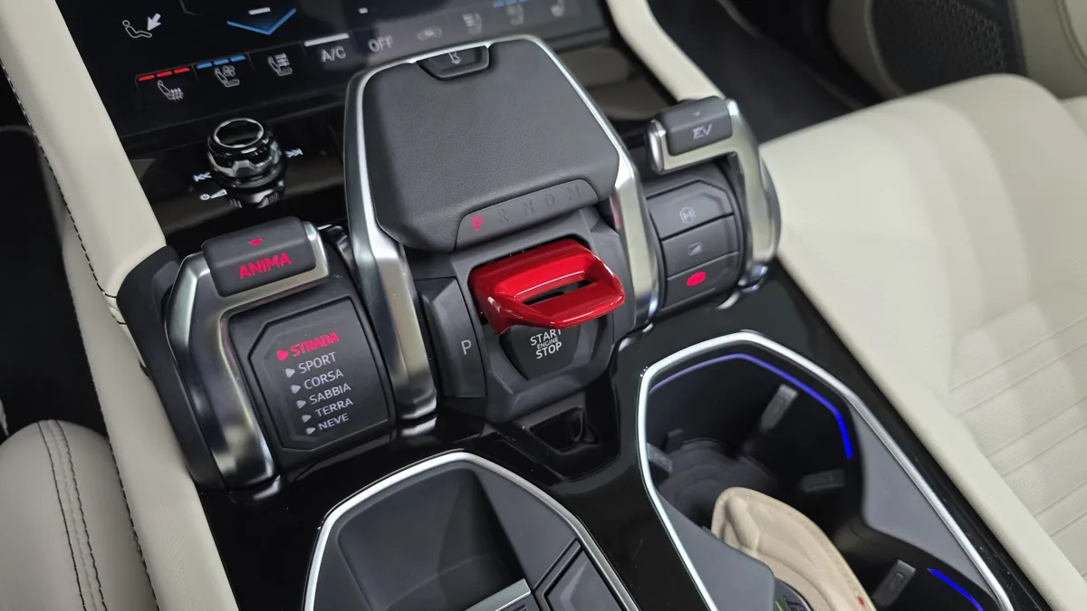Lamborghini Urus interior detail