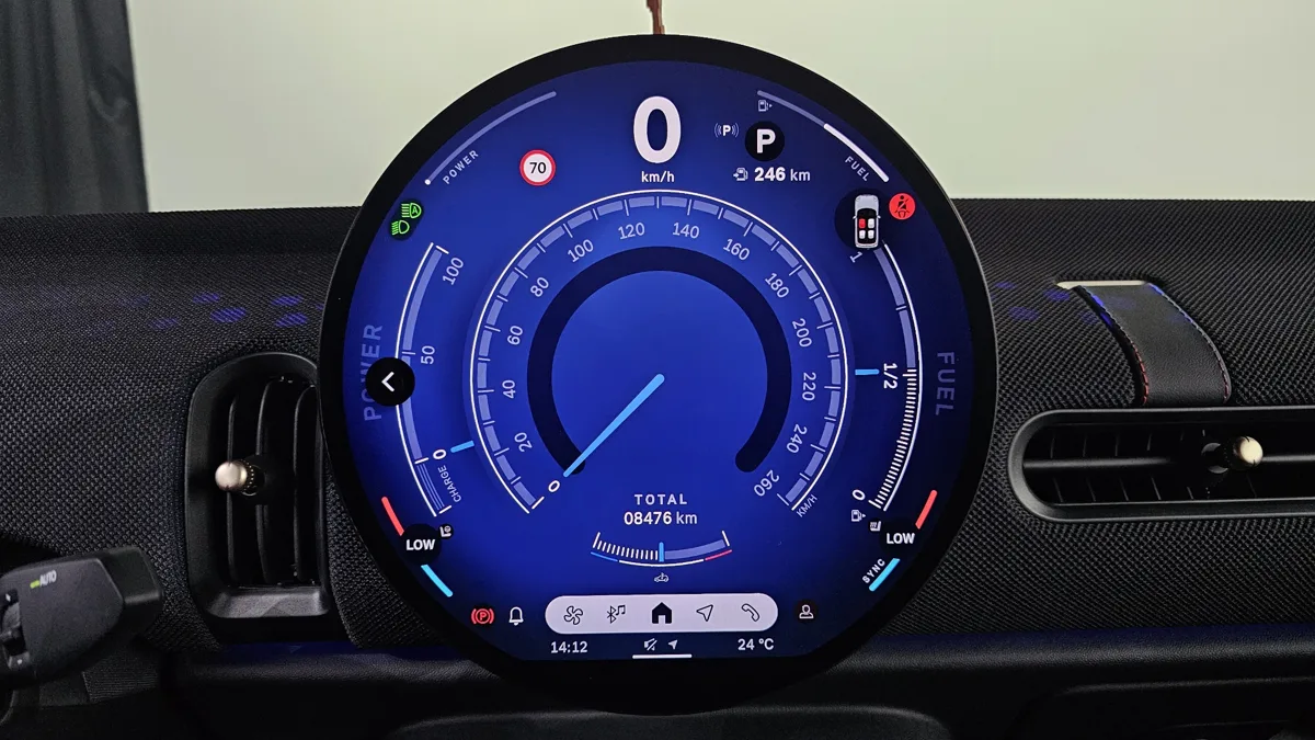 MINI Cooper Convertible interior detail