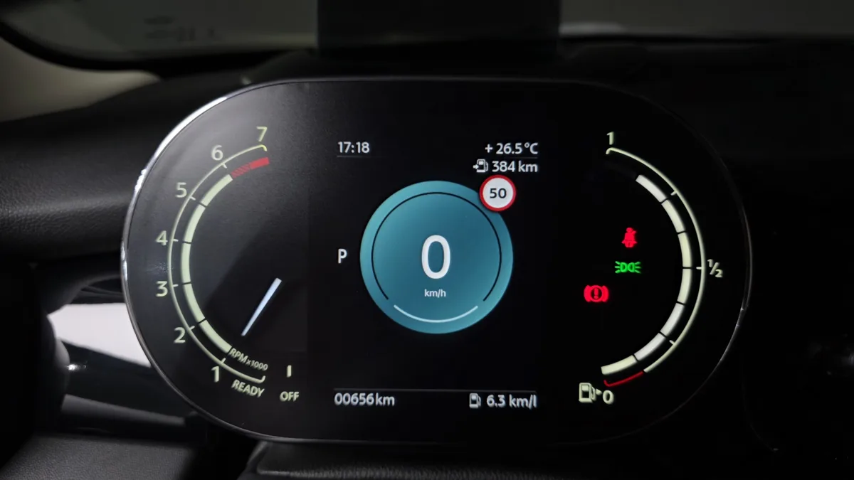 MINI Cooper interior detail