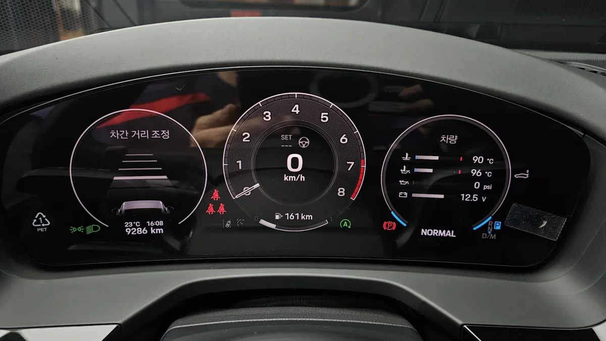 Porsche Panamera interior detail