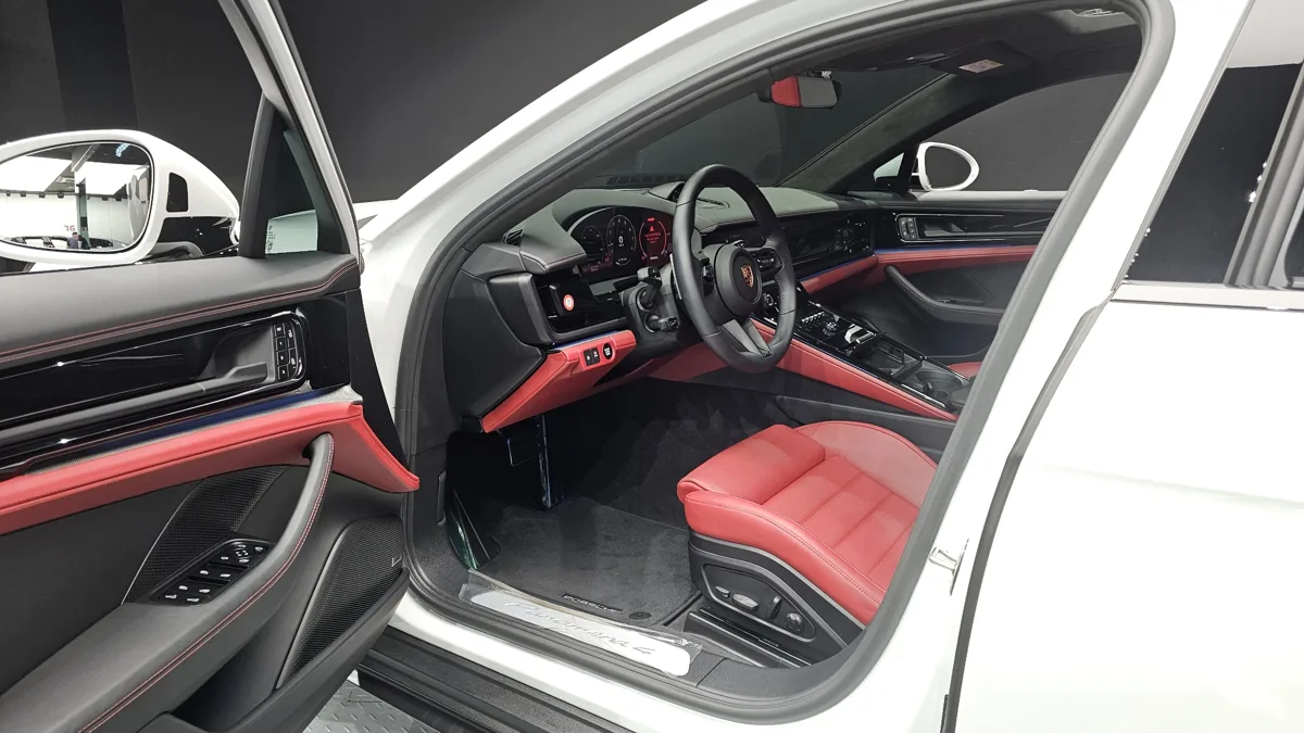 Porsche Panamera interior detail