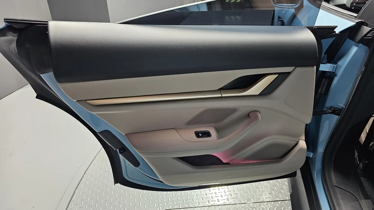 Porsche Taycan interior detail