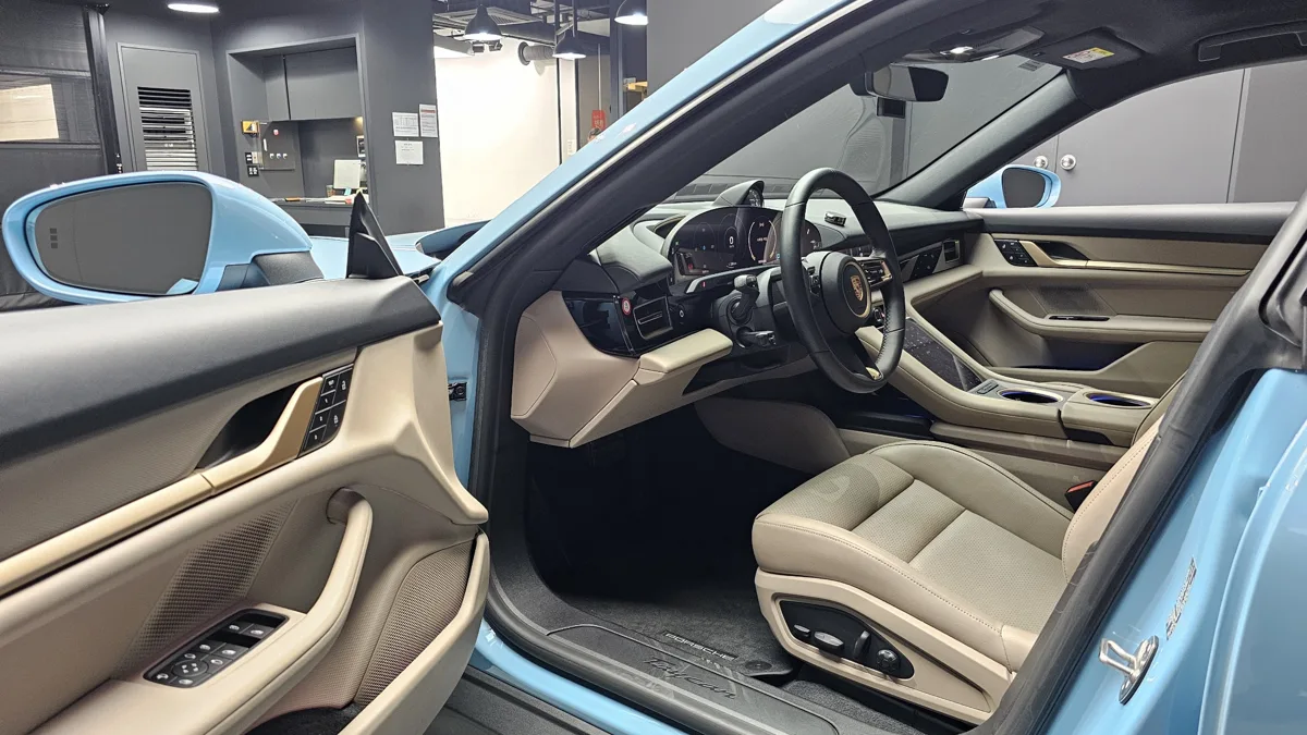Porsche Taycan interior detail