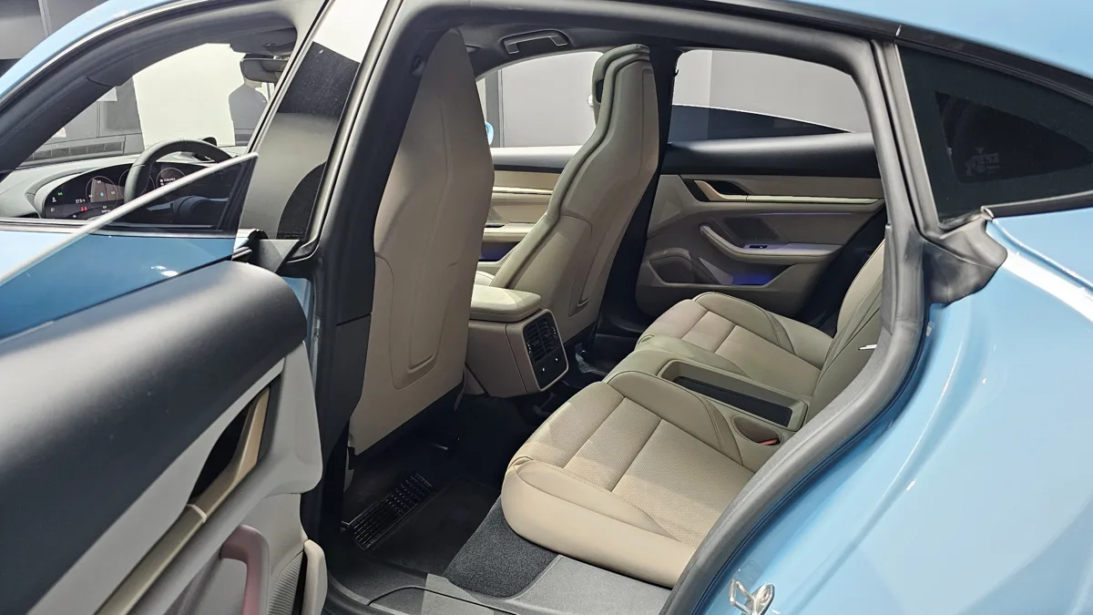 Porsche Taycan interior detail