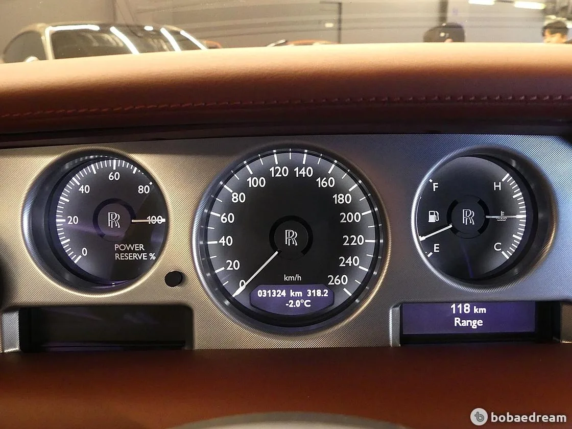 Rolls-Royce Phantom interior detail