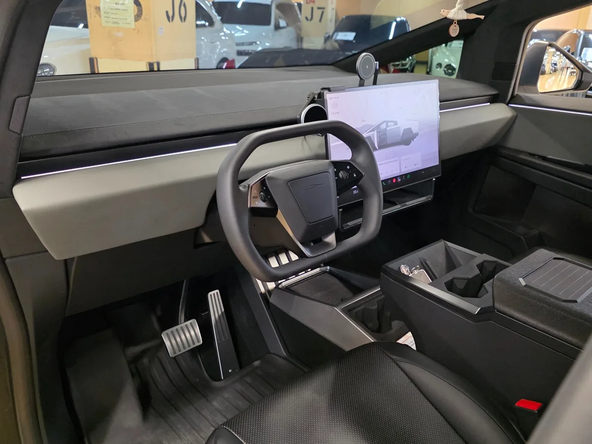 Tesla Cybertruck interior detail