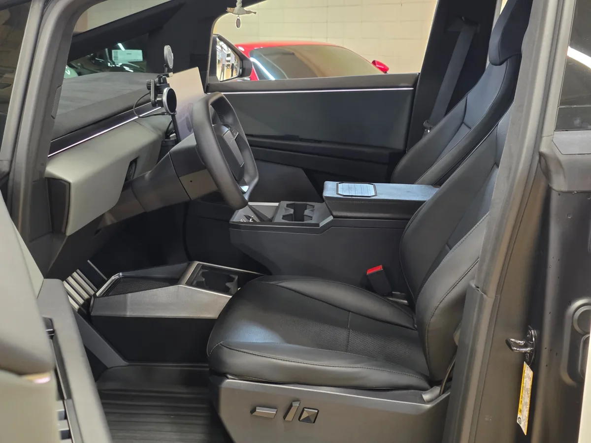 Tesla Cybertruck interior detail