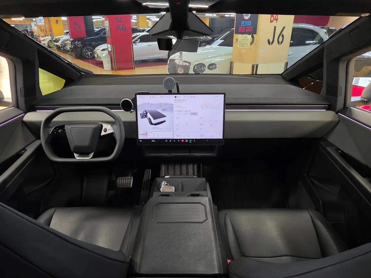 Tesla Cybertruck interior detail