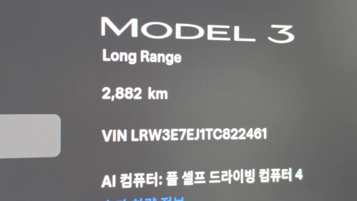 Tesla Model 3 interior detail
