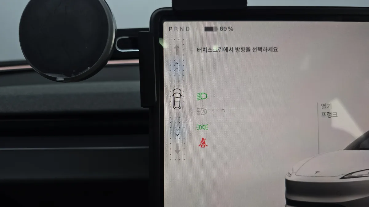 Tesla Model 3 interior detail