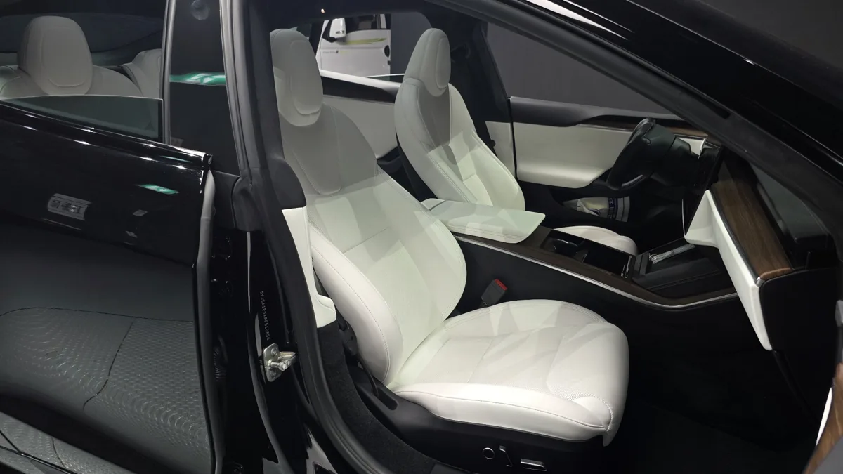 Tesla Model S interior detail