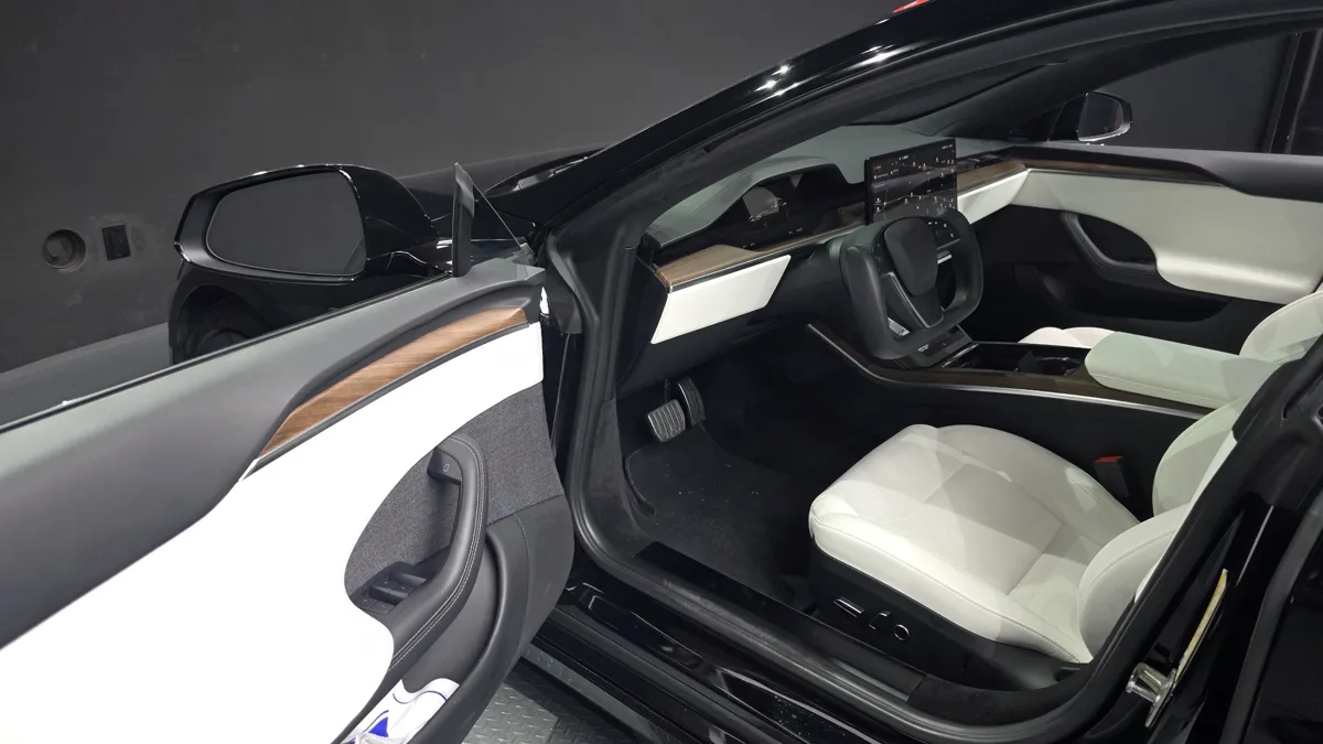 Tesla Model S interior detail
