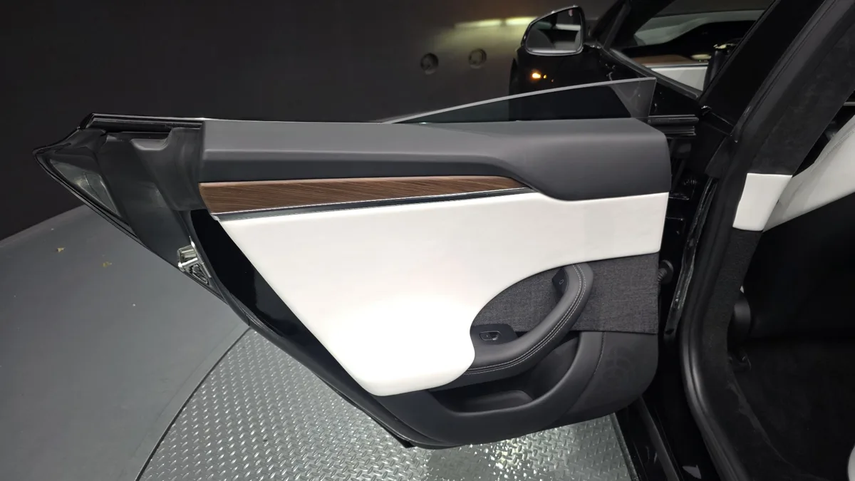 Tesla Model S interior detail