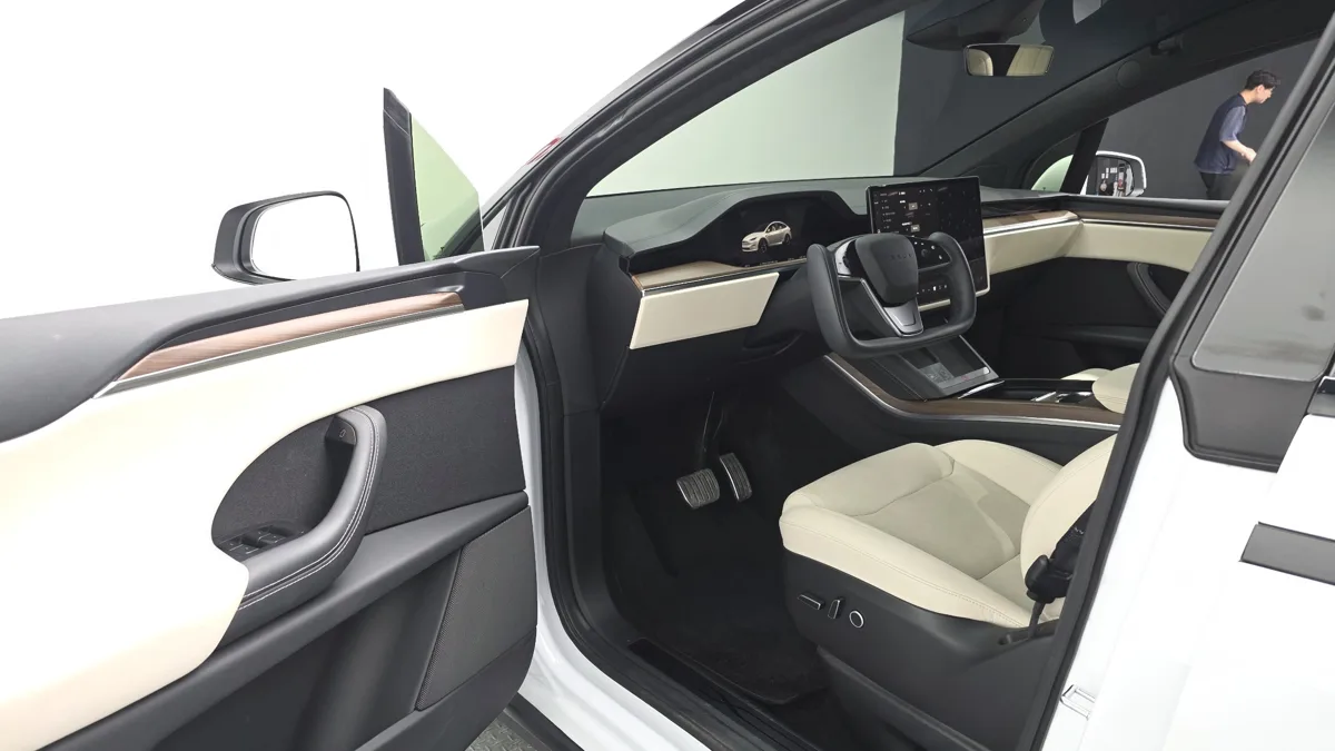 Tesla Model X interior detail
