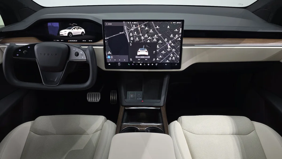 Tesla Model X interior detail